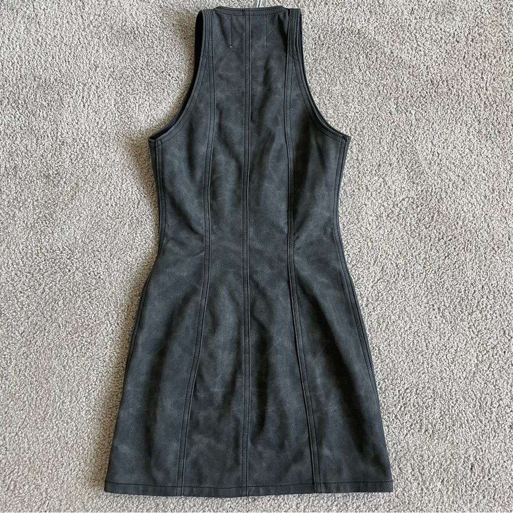 NWT Revice Vixen Dress in color Black Sabbath Zipper Front Mini Dress - Picture 3 of 9